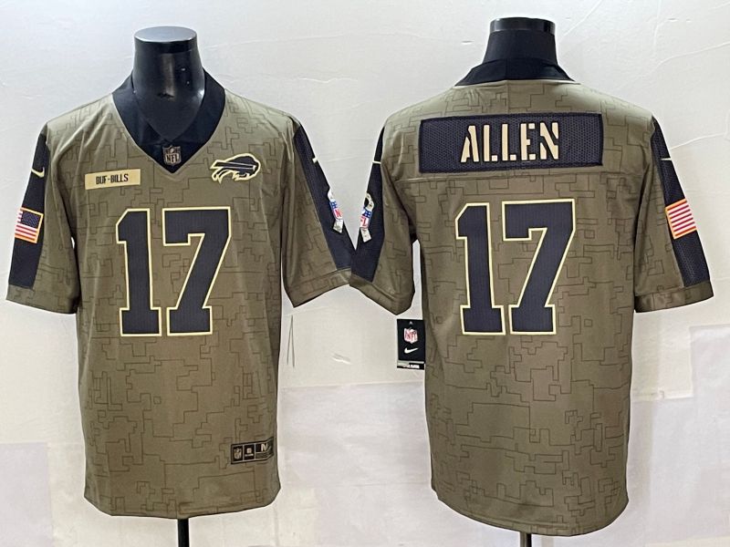 Men 2025 Buffalo Bills 17 Allen Green Nike Limited NFL Jersey style 7221